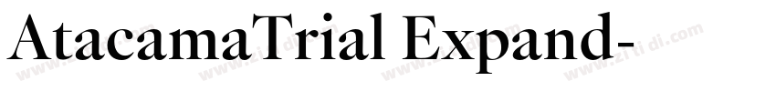 AtacamaTrial Expand字体转换